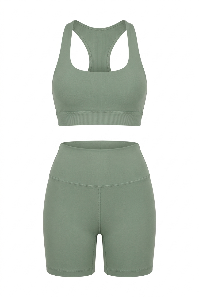 The Seamless Halter Gym Set