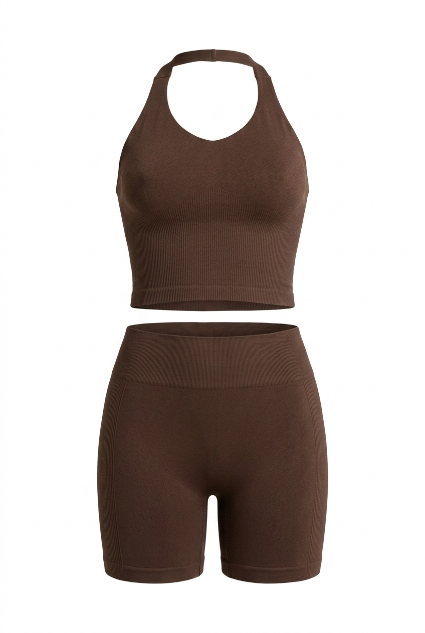 The Halter Vest Gym Set