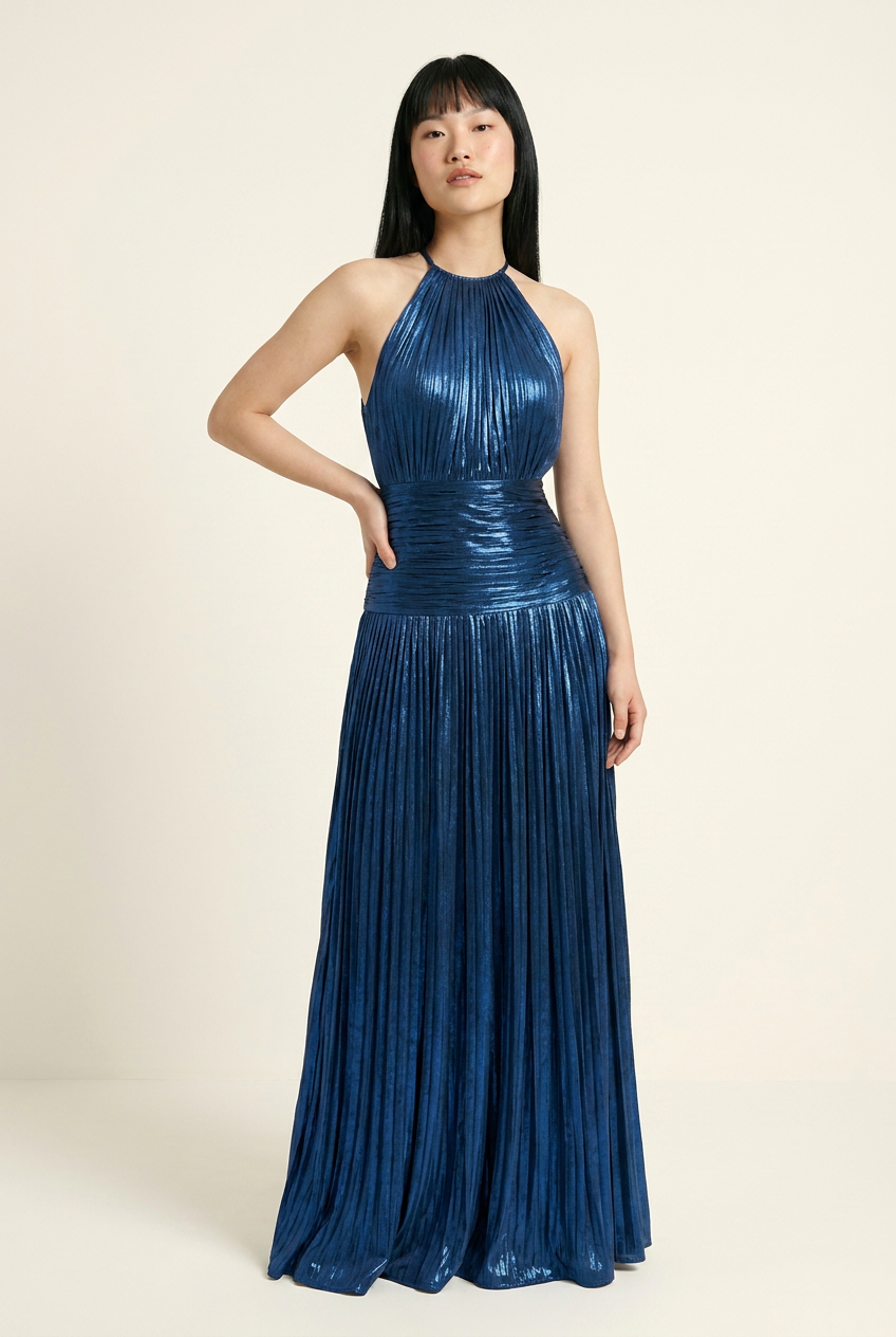 The Garden-Vow Corset Slit Maxi Dress