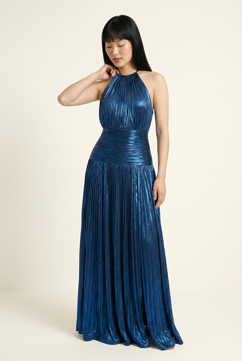 The Garden-Vow Corset Slit Maxi Dress