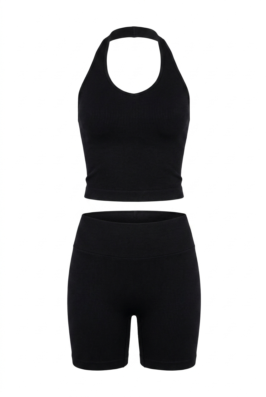 The Halter Vest Gym Set