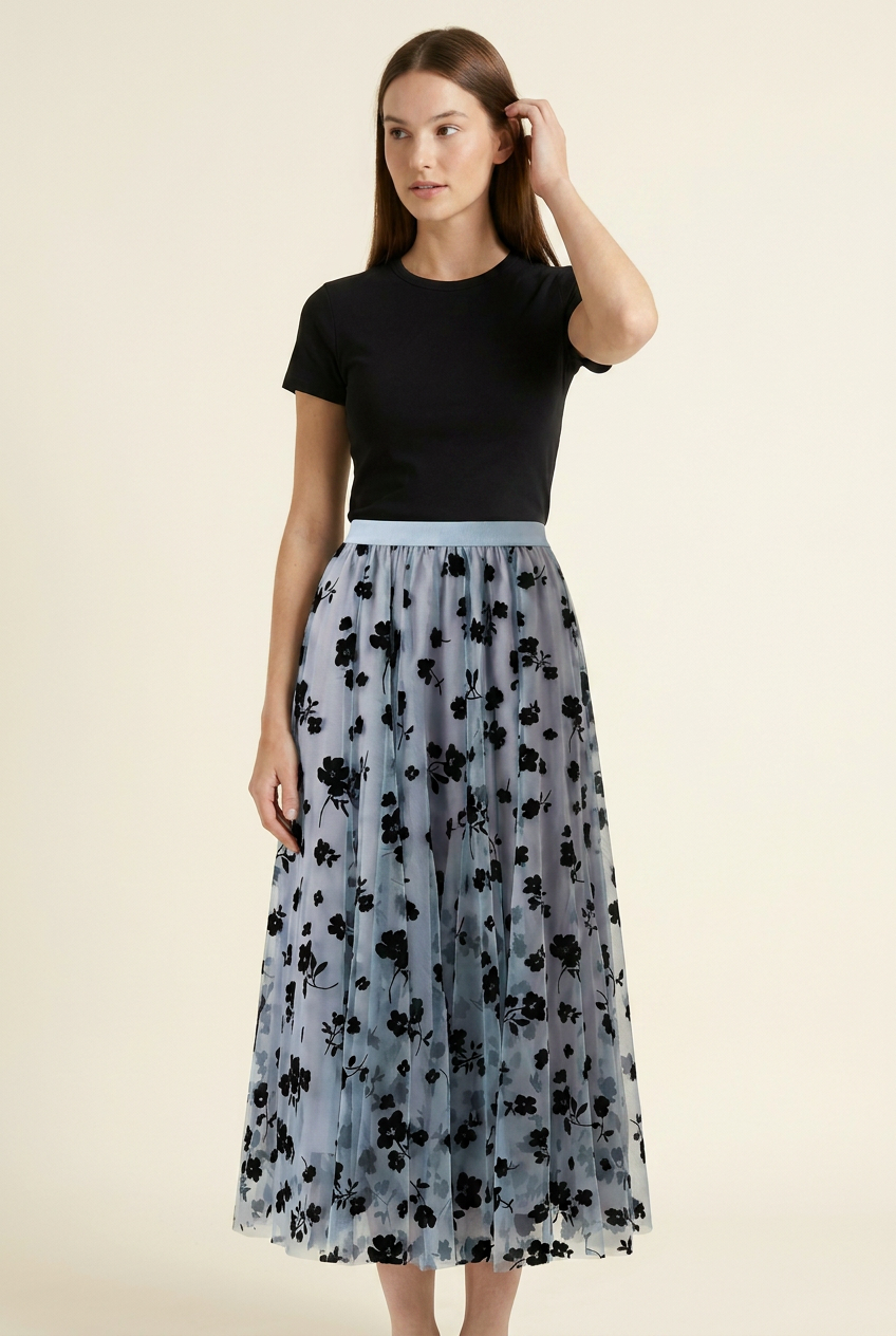 The Ballet-Sunday Tulle Midi Skirt