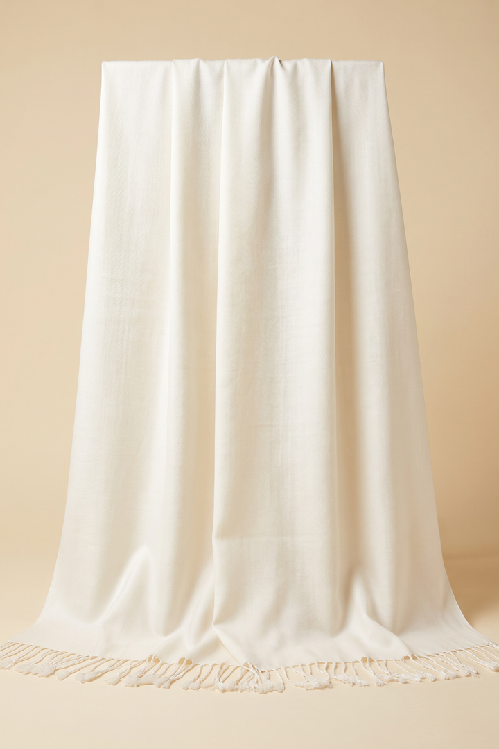 Ivory pashmina shawl