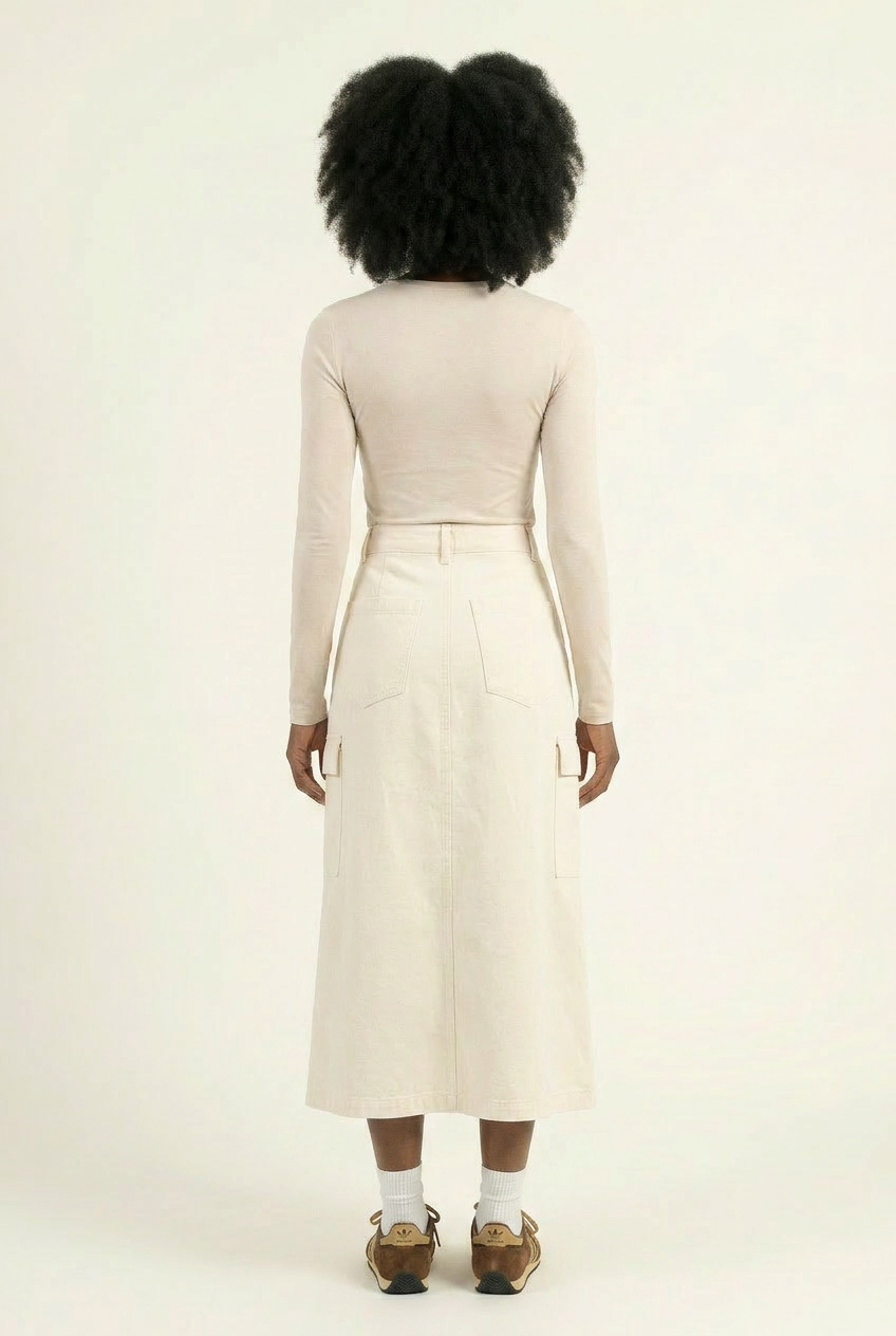 The Out-and-About Utility Midi Skirt