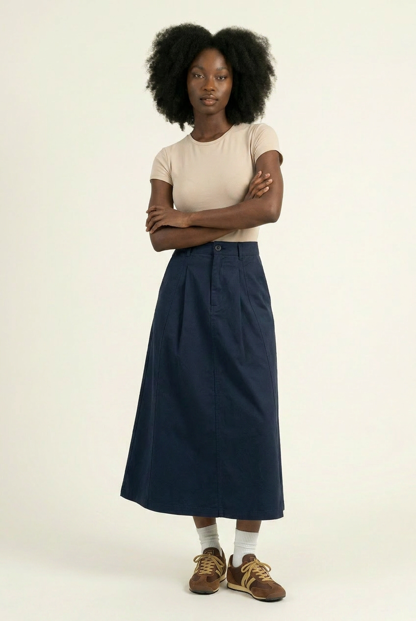 The Out-and-About Utility Midi Skirt