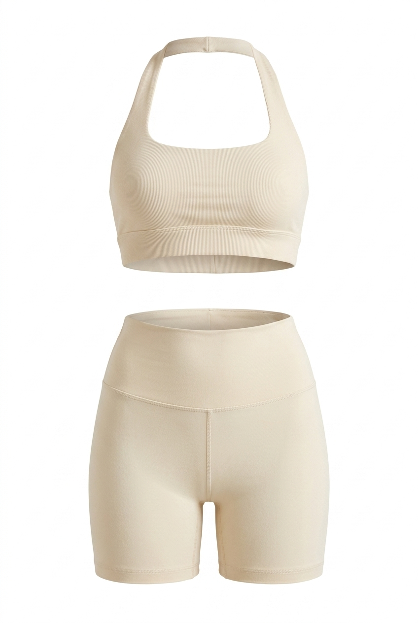 The Seamless Halter Gym Set