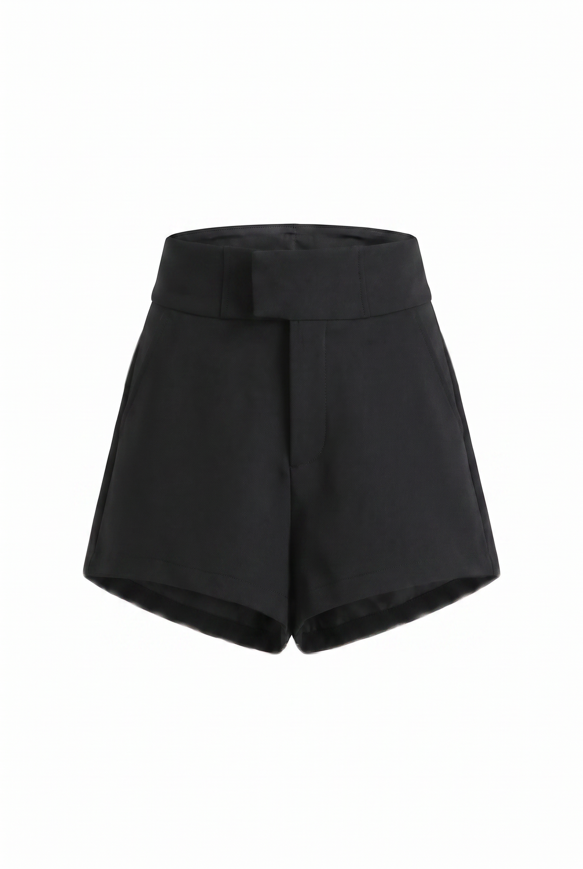 Black Tailored Micro Shorts