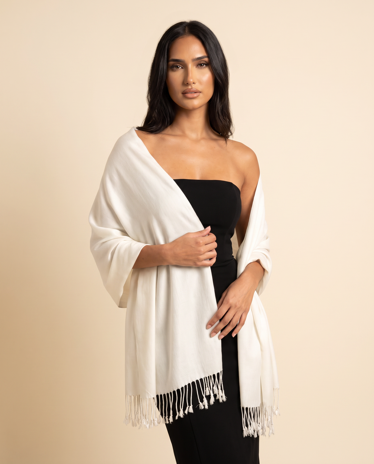The Ivory Pashmina Shawl