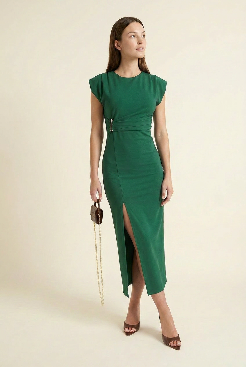 The Saturday Bloom Bodycon Midi Dress