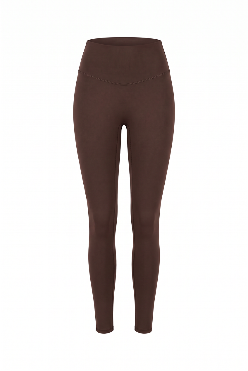 Kovelle high waist sculpt legging in dark coffee, flat product view