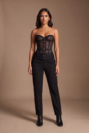 The Strapless Lace Corset Top
