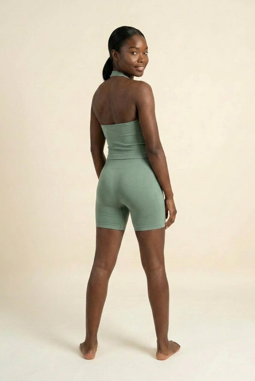 The Halter Vest Gym Set