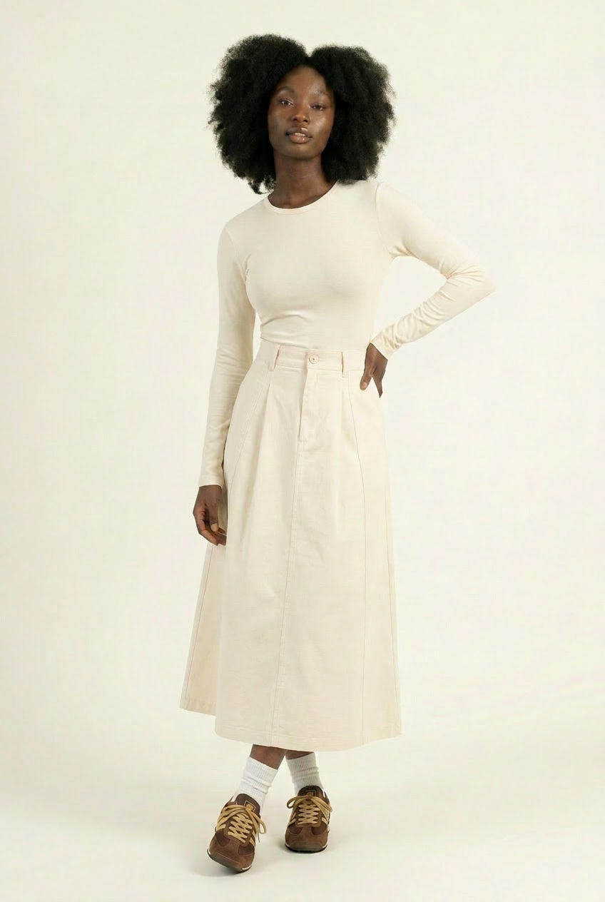 The Out-and-About Utility Midi Skirt