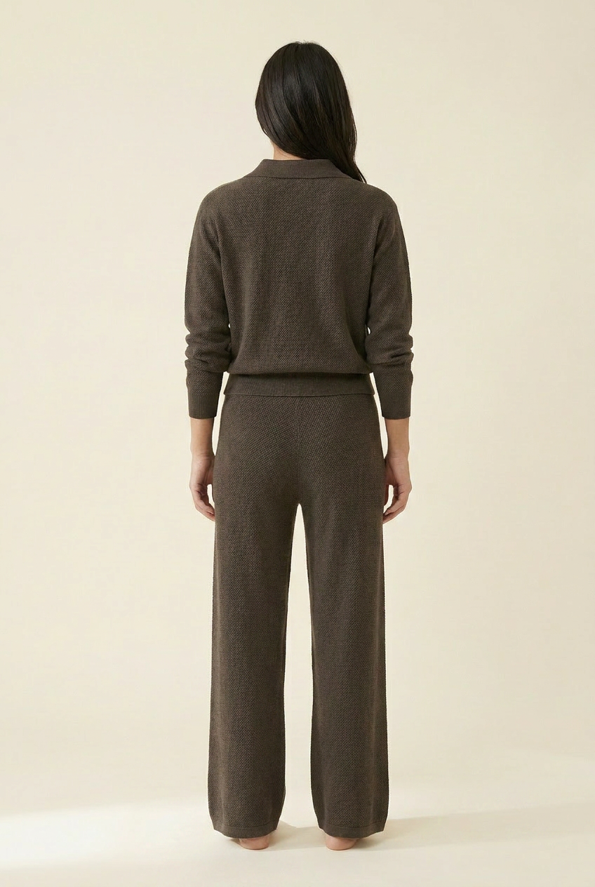 The Slow-Morning Knit Polo Set