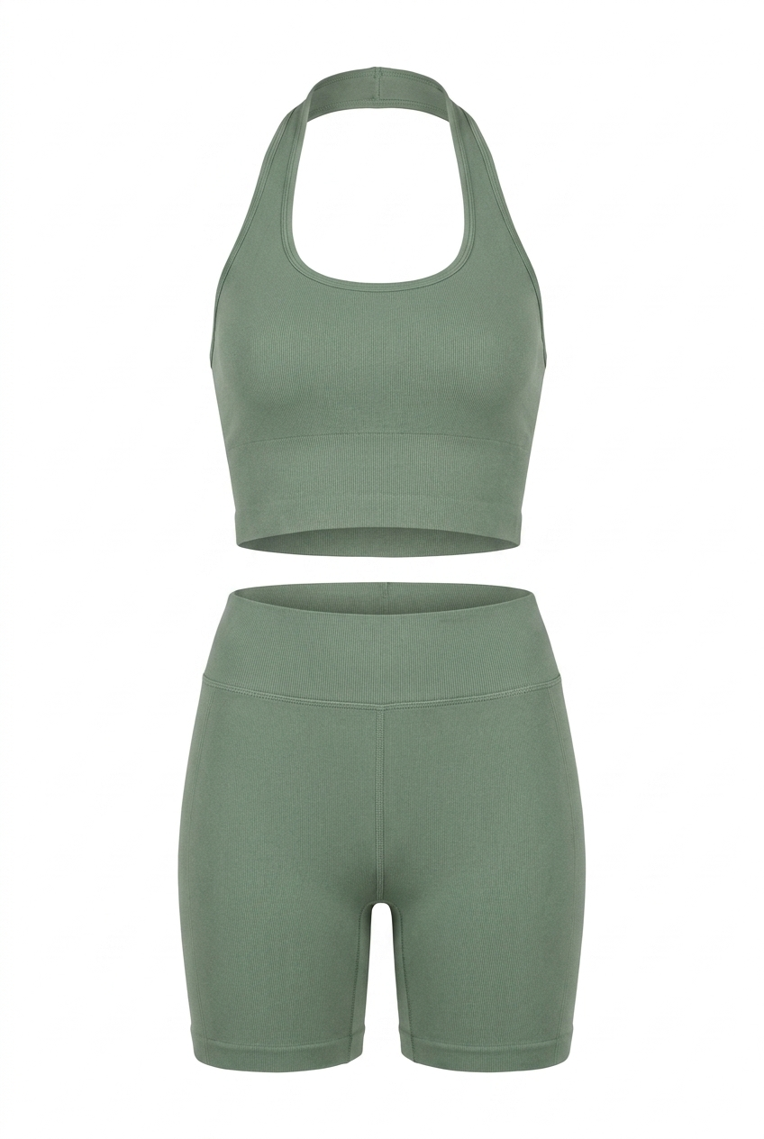 The Halter Vest Gym Set