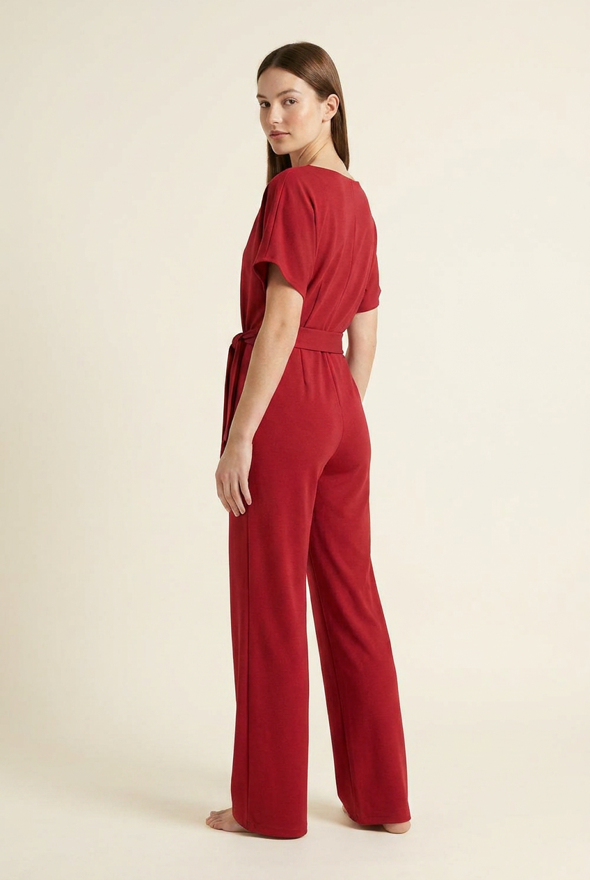 The Golden-Hour Wide-Leg Jumpsuit